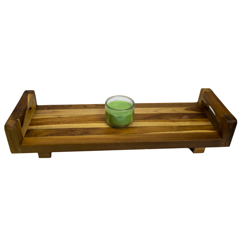 EcoDecors Teak Eleganto Bathtub Seat and Tray & Reviews Wayfair